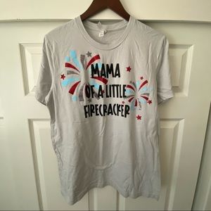 Mama of a firecracker custom tee